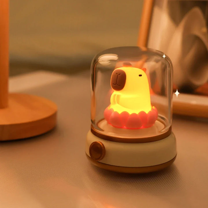 BowLift | LumiFlame LED Night Light | Retro Oil Design | USB Rechargeable | Warm Mood Light