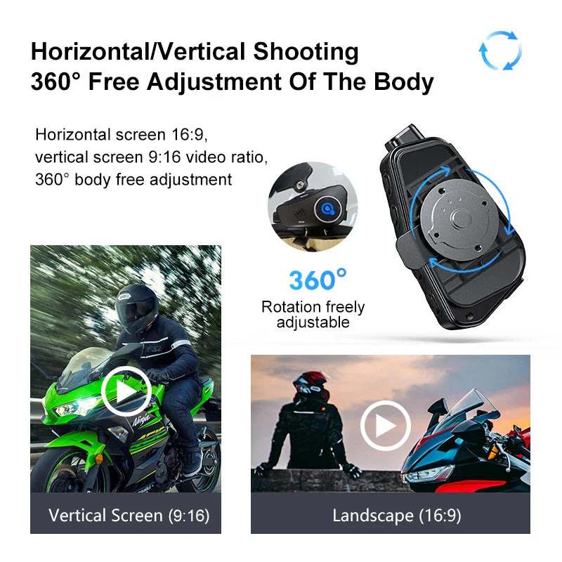 BowLift | Bluetooth Motorcycle Helmet Camera 1080P HD Waterproof – ApexRide