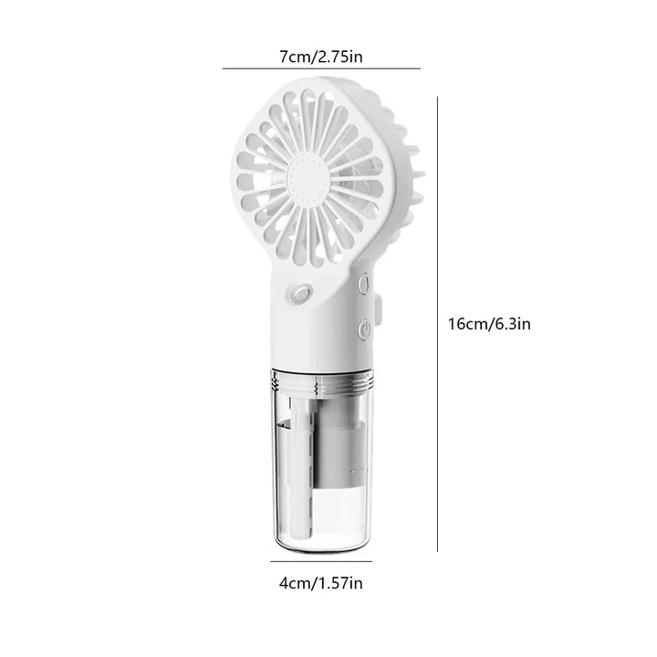 Handheld Mini Air Conditioner USB Rechargeable Portable Humidifier Mist Cooler Cooling Spray Humidifier Fan for Home/Office/Dorm | Bowlift