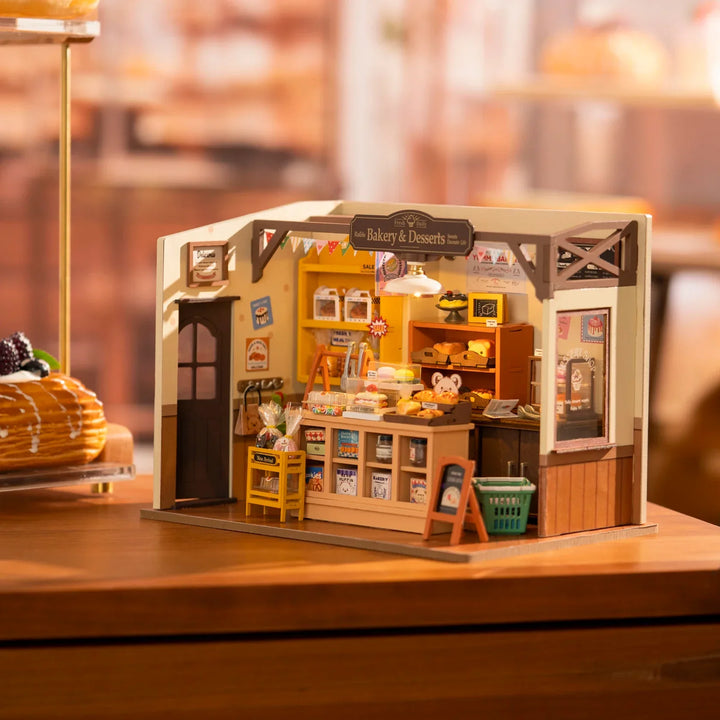 Miniature Cafe Wooden AssemBowlifty DIY Bakery Kit | Bowlift