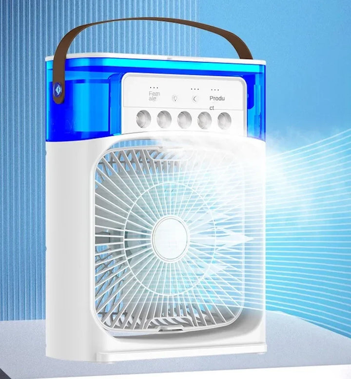 Portable Air Conditioner & Humidifier: Hydrocooling Small Air Cooler with 3-Speed Fan Adjustment - Ideal for Office and Household Use | Bowlift