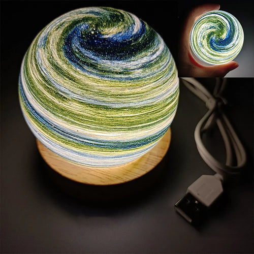 KosmosGlow - 3D Crystal Planets Night Lamp | Bowlift