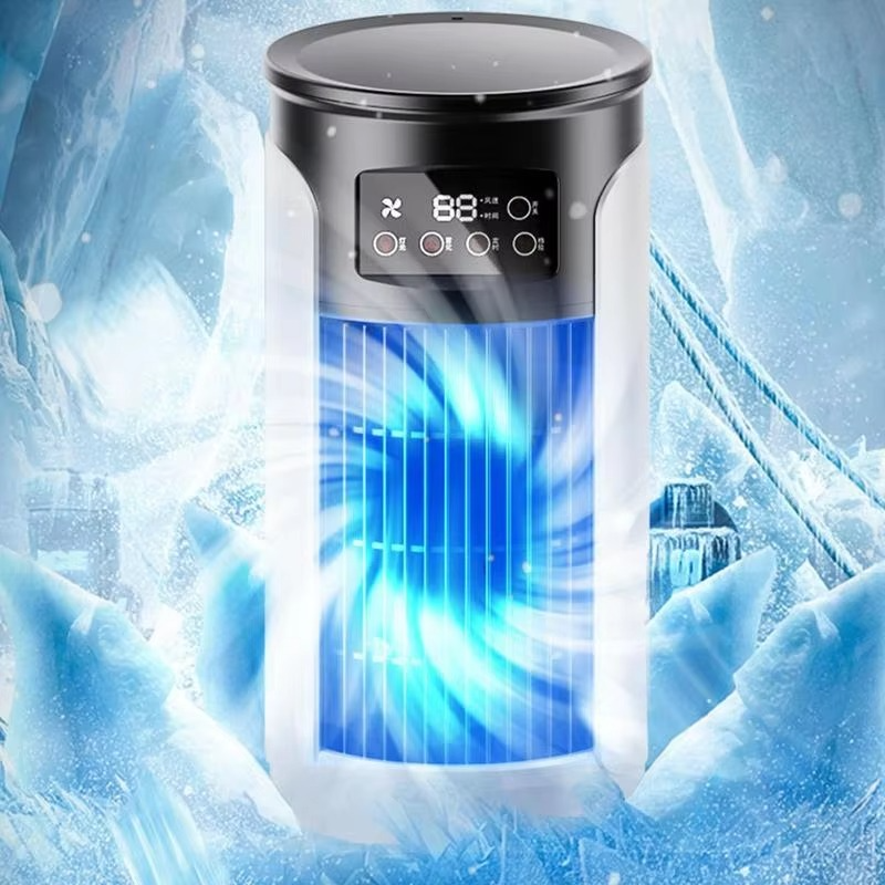 Portable Air Conditioners Fan Evaporative Cooler USB Quiet Timer Room Cooling Small 10 oz Water Tank Personal Cooler Adjustable | Bowlift