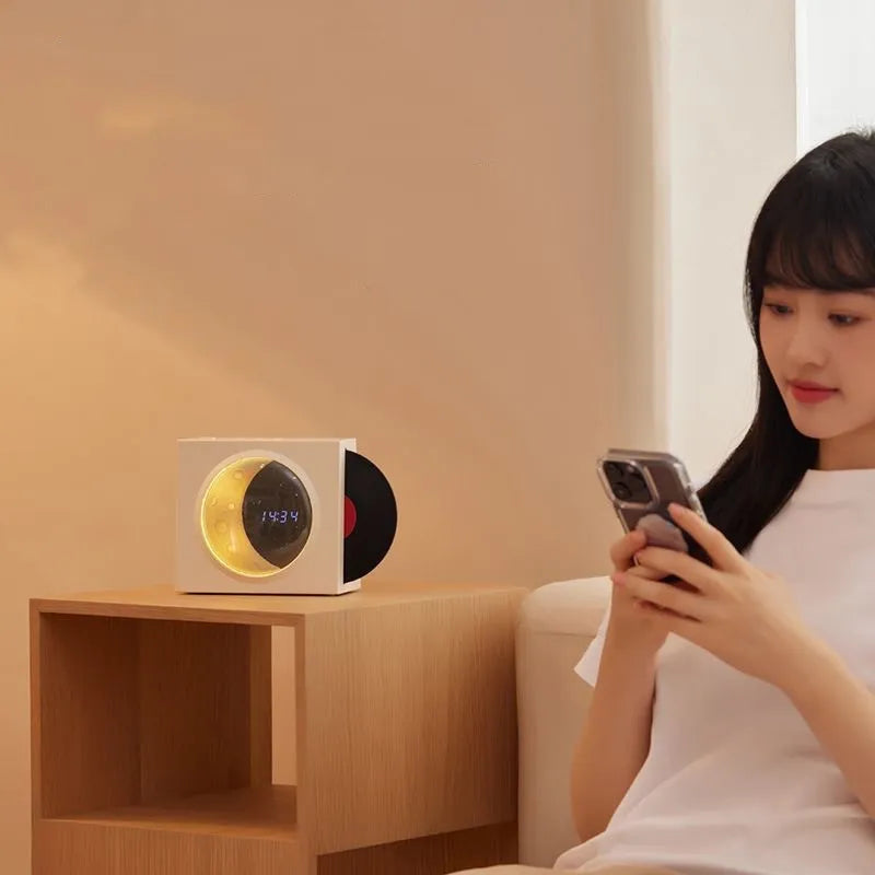 Lunar Tune Wireless Speaker Clock | Bowlift