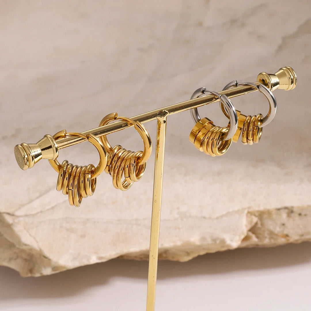 BowLift | Dainty Huggie Hoop Spiral Earrings