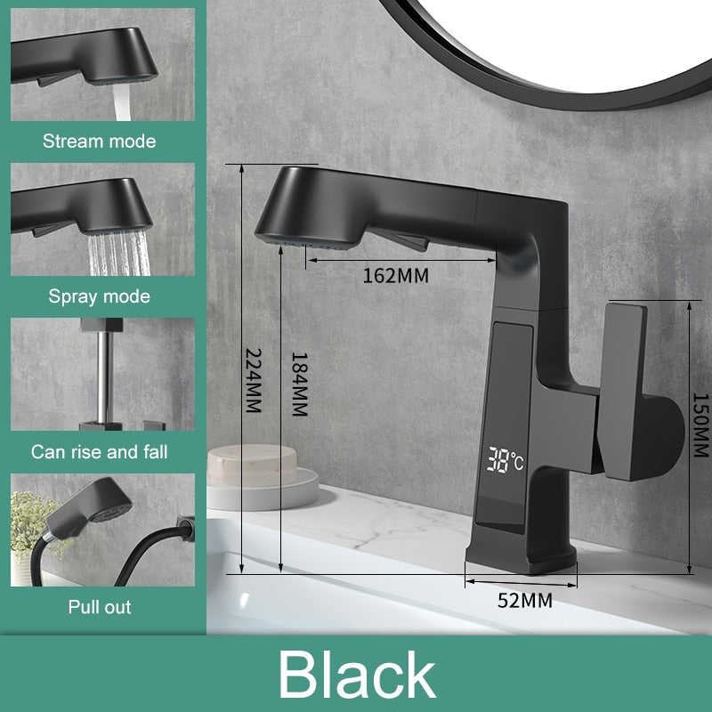 BowLift | Elegant Temperature Display Smart Faucet