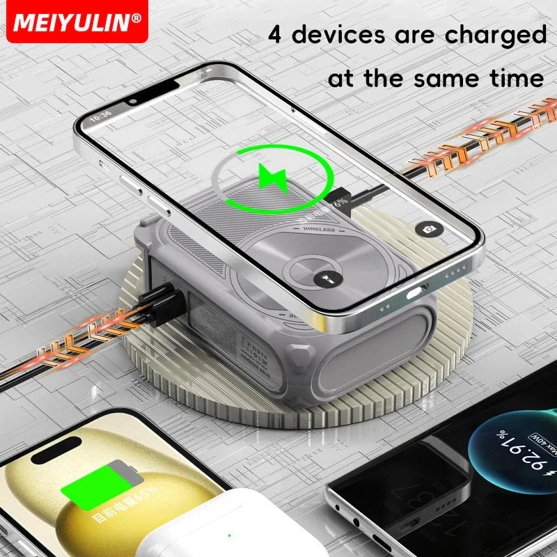 BowLift | USB Portable Magnetic Wireless Power Bank