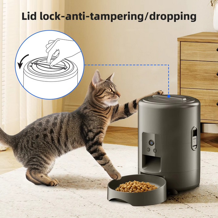 BowLift | Smart 68oz Automatic Pet Feeder with Camera & WiFi Control