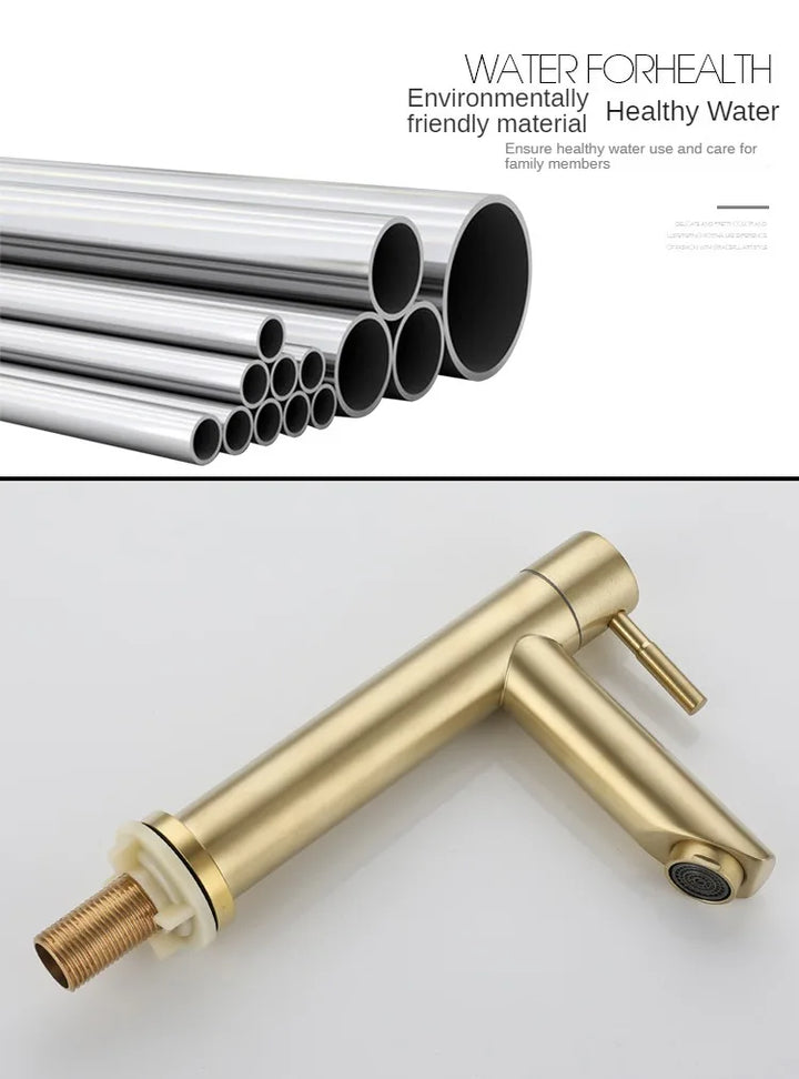 Classic Sink Faucet | Stainless Steel | Single Lever Mixer | Ceramic Valve Bowlift