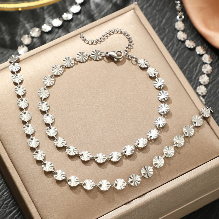 BowLift | Circle Spiral Bracelet and Necklace Set