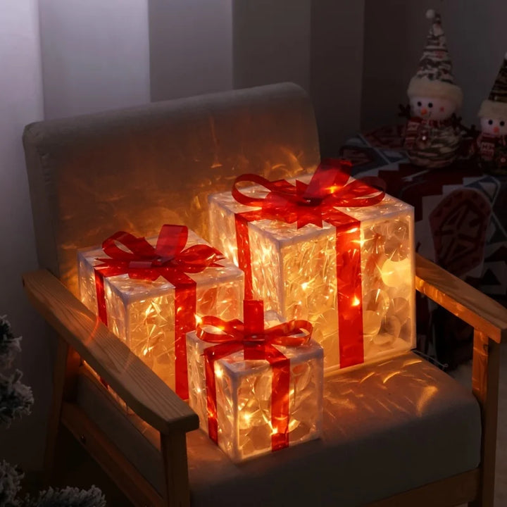 BowLift | Indoor Light-Up Presents (Set of 3)