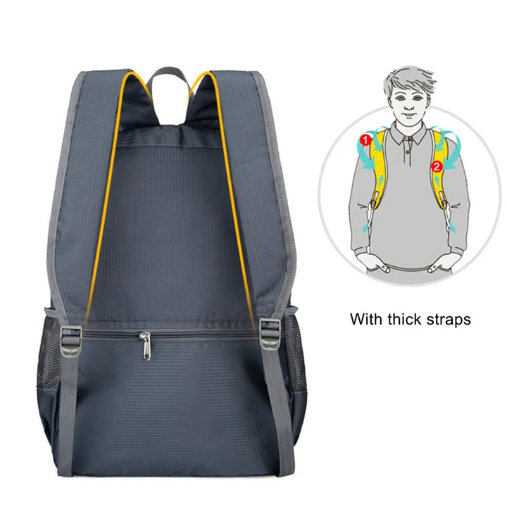 BowLift | TrekLoom Folding Outdoor Backpack 30L | Ultralight & Waterproof | For Camping, Travel & Hiking | Unisex Design
