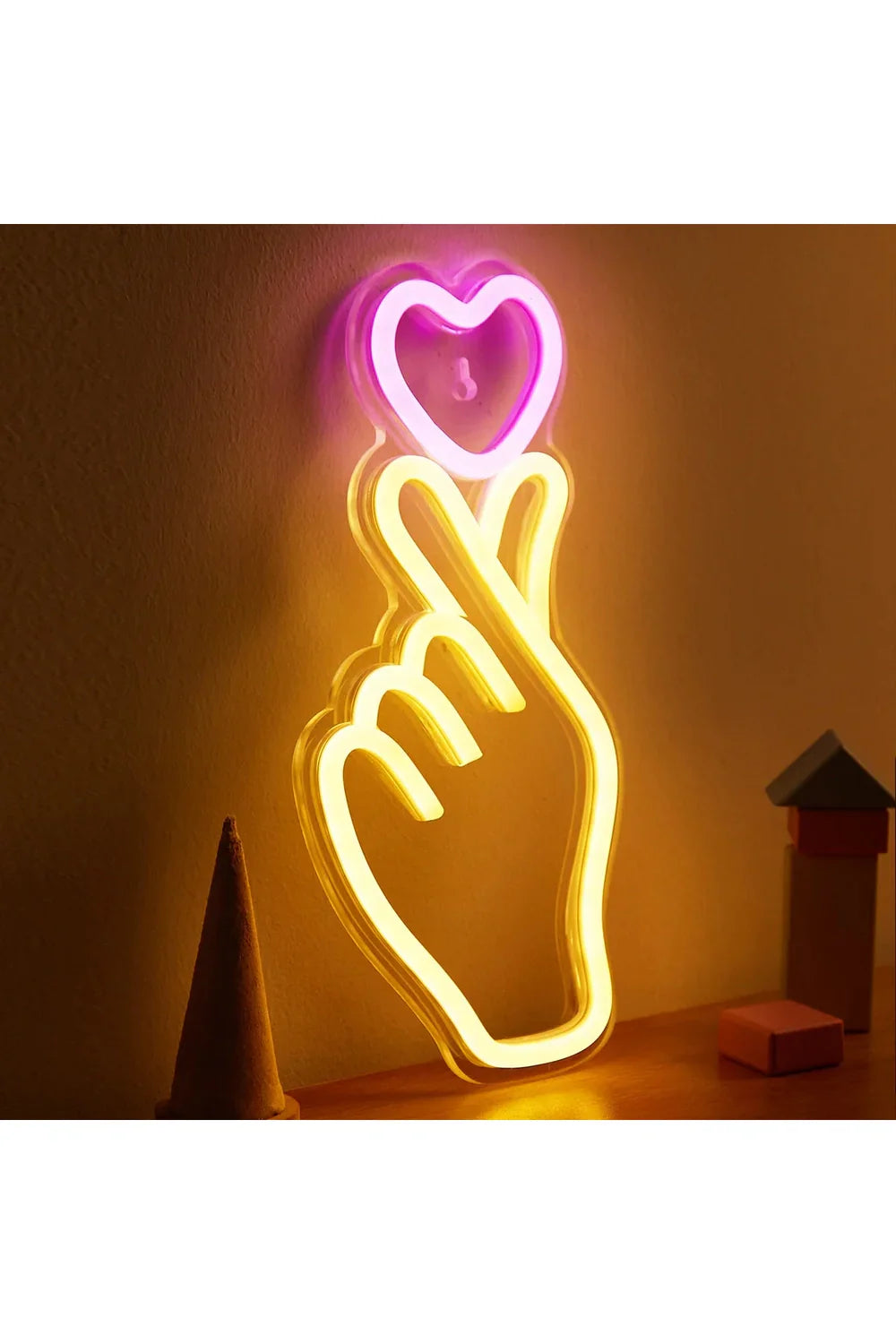 BowLift | Hand Heart LED Neon