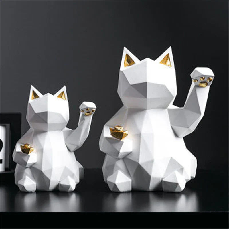 BowLift | Nordic Style Geometric Lucky Cat
