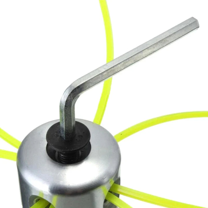 BowLift | Universal-Thread Head Trimaro X4 | Aluminum Head with 4 Cutting Threads | For Brush Cutters & Lawn Trimmers