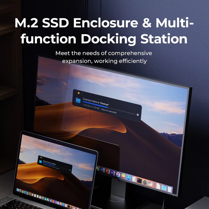 BowLift | Ultimate USB-C Laptop Docking Station with Integrated SSD Enclosure