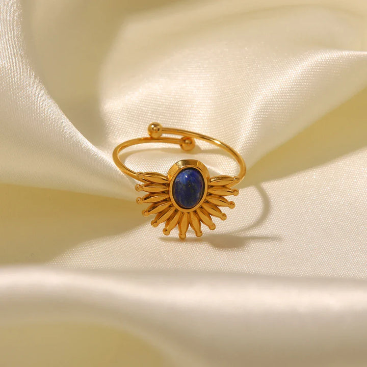BowLift | Dainty Lapis Sun Shine Ring
