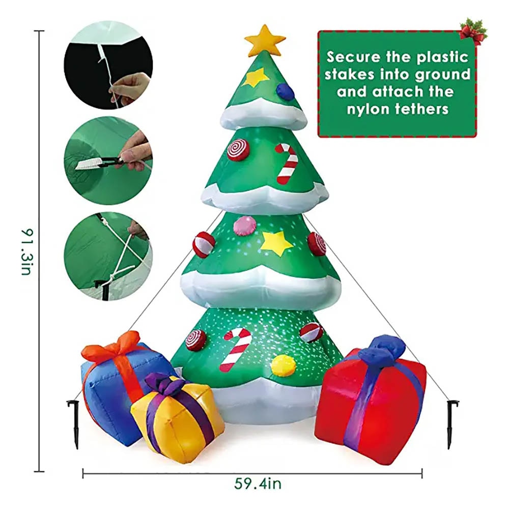 BowLift | Giant Inflatable Glowing Christmas Tree
