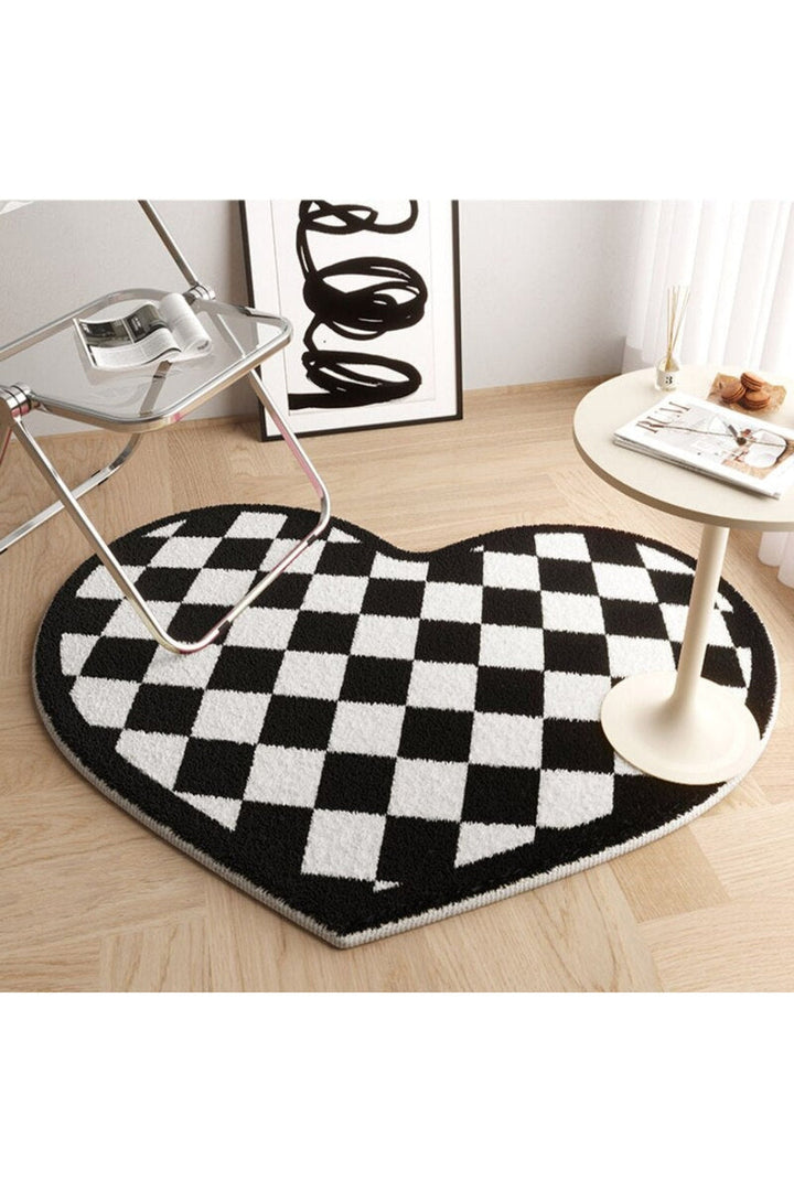 Peach heart rug | Bowlift