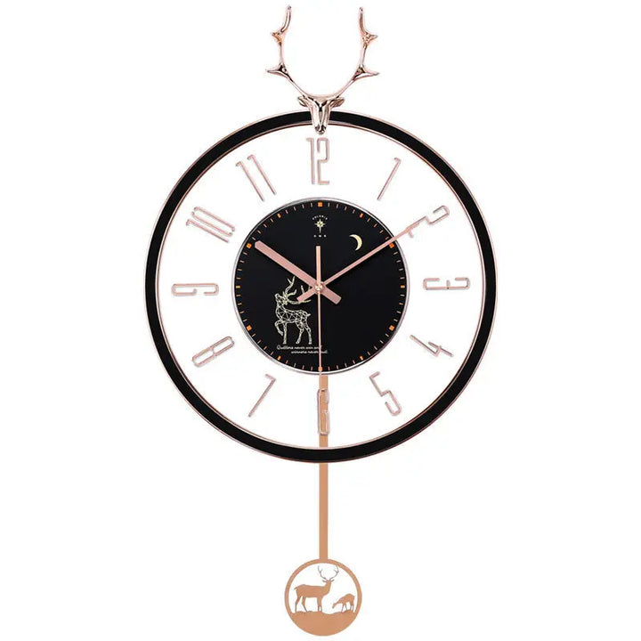 Luxurious silent wall clock – Modern design with large dial for living room | Bowlift