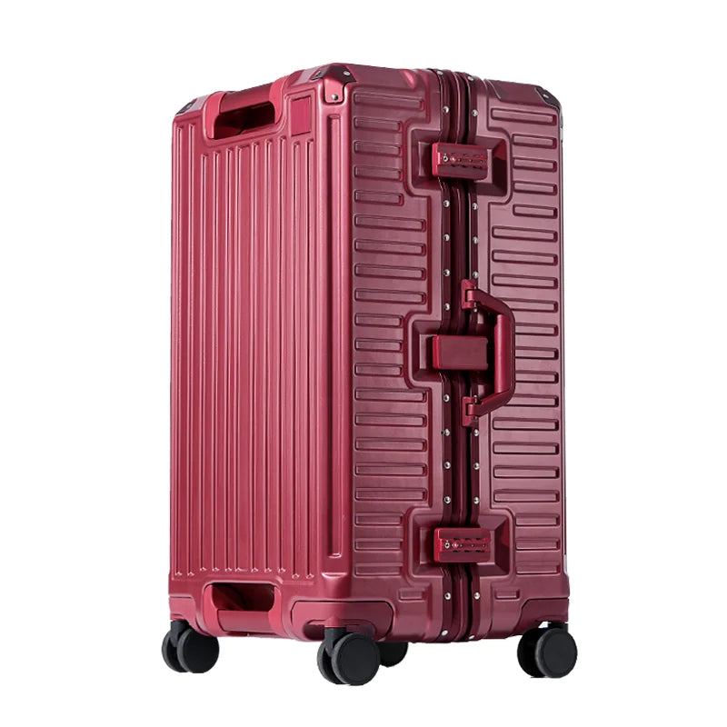 BowLift | Zagreb – Wide Handle Hardshell Suitcase with Aluminium Frame & 360° Spinner Wheels
