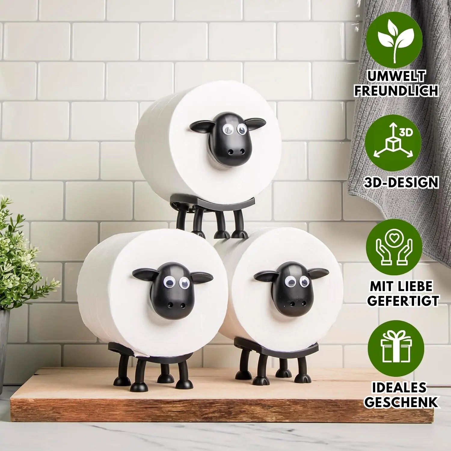 BowLift | Sheep Toilet Paper Holder