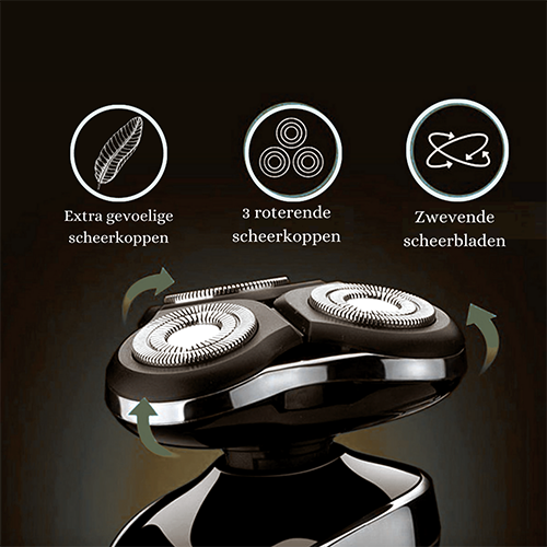 BowLift | Rechargeable Wet & Dry Electric Shaver for Men – Waterproof Grooming with LCD Display