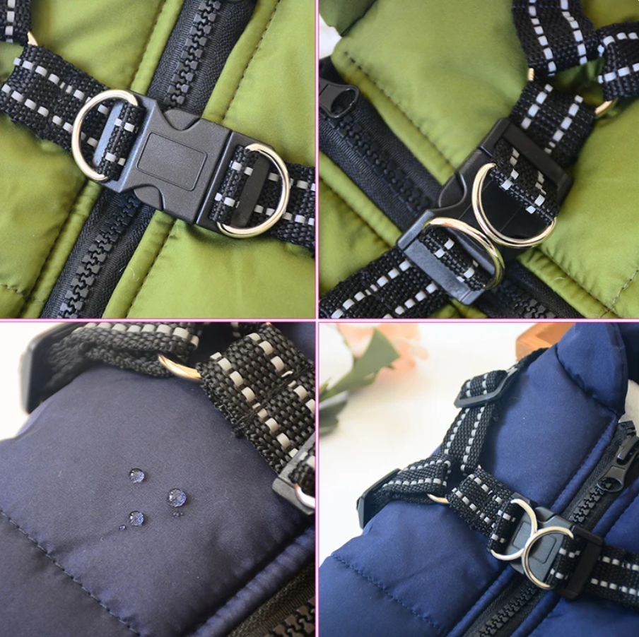 BowLift | Waterproof Dog Coat with Belly Straps – Emmaly