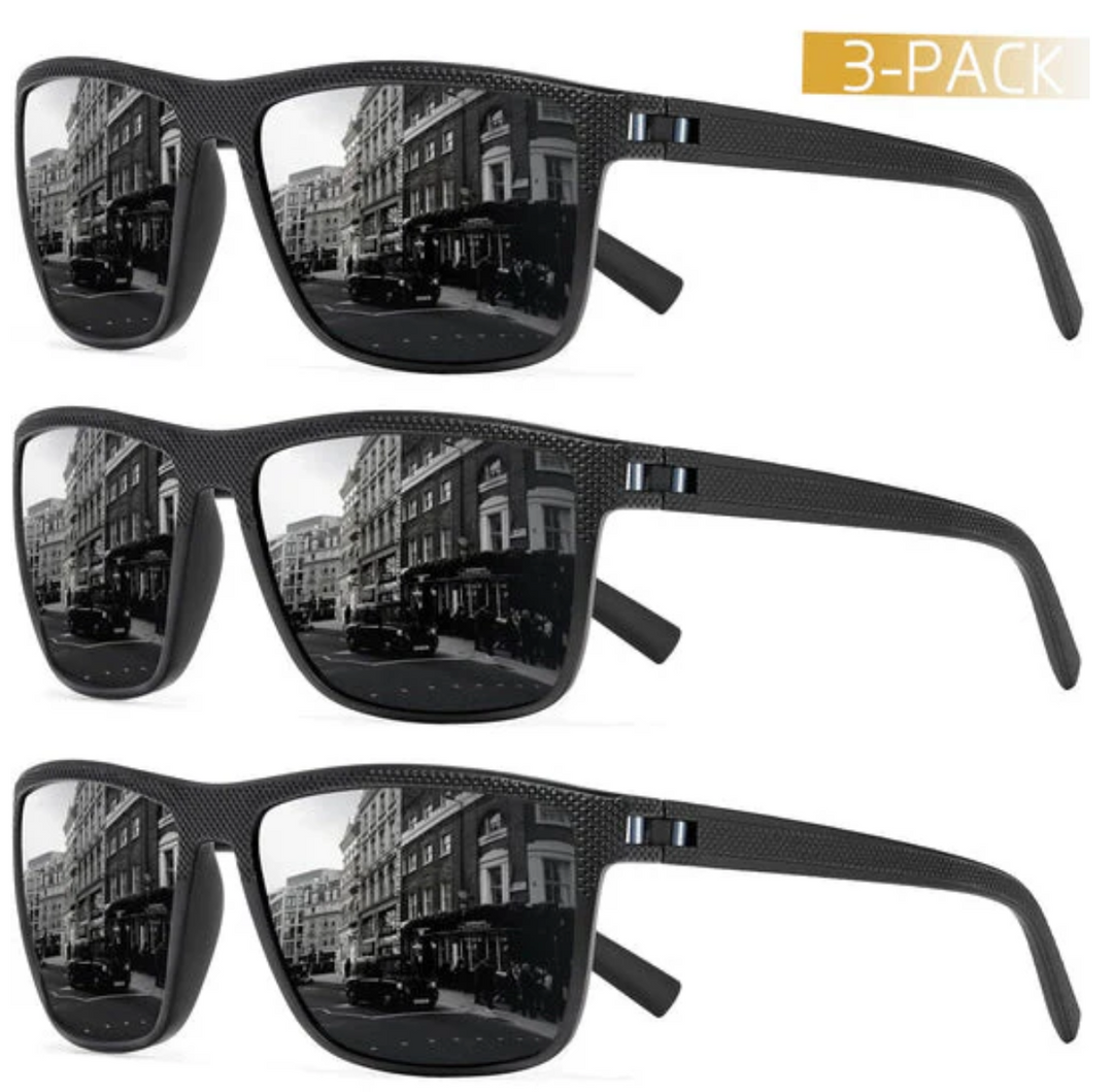 BowLift | ZichtZeker 3-Piece Set Polarized Sunglasses – UV400 Protection & Comfort