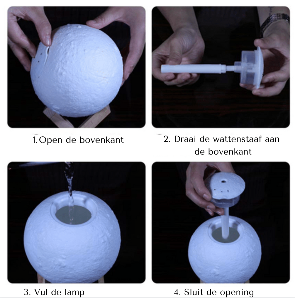 MoonBreeze Purifier - Moon Lamp and Air Humidifier Bowlift