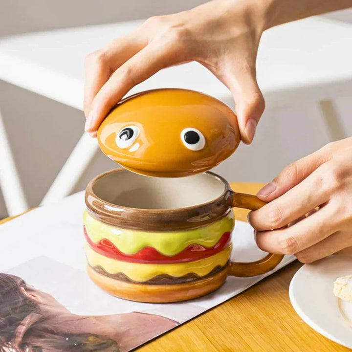 BowLift | Mug with Hamburger Motif Stylish and Practical Kitchen Gadget