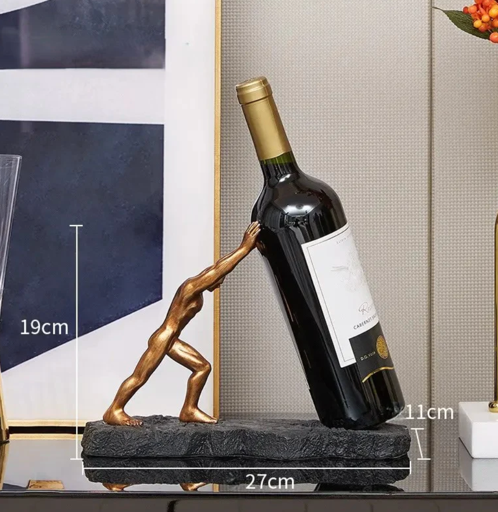 BowLift | Metal Wine Bottle Holder Elegant Tabletop Rack