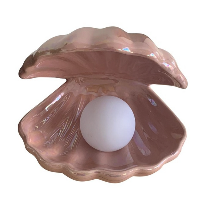ShellGlow Lamp – Elegant Shell Lighting with Pearl Bowlift