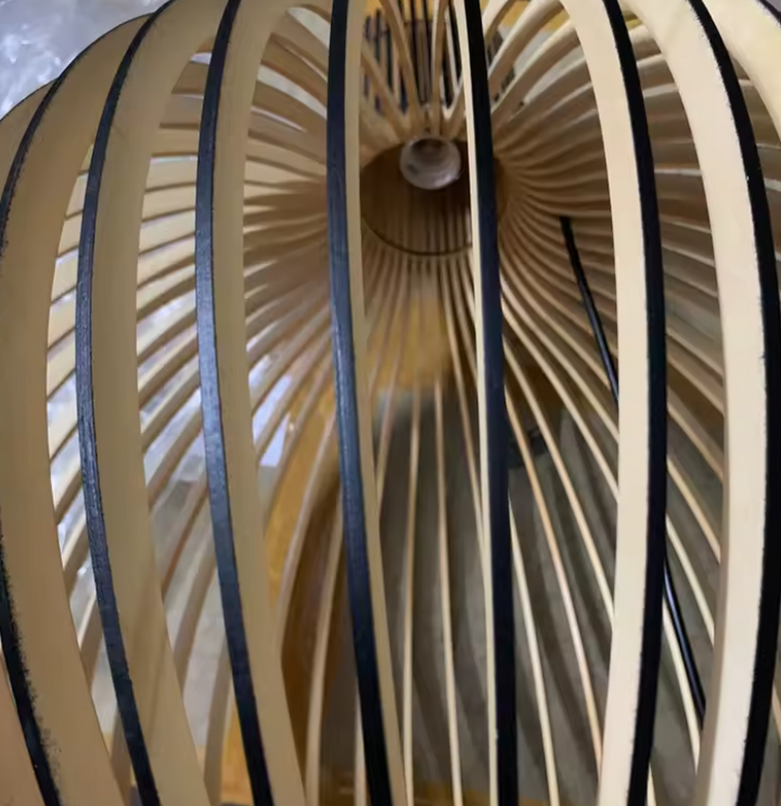 BowLift | Natura Orb Bamboo Pendant Lamp – Handmade Hanging Lamp