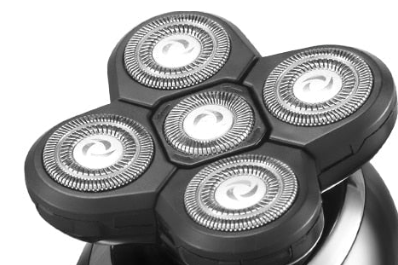 BowLift | Extra Heads for Waterproof Electric Men’s Shaver with 5 Heads