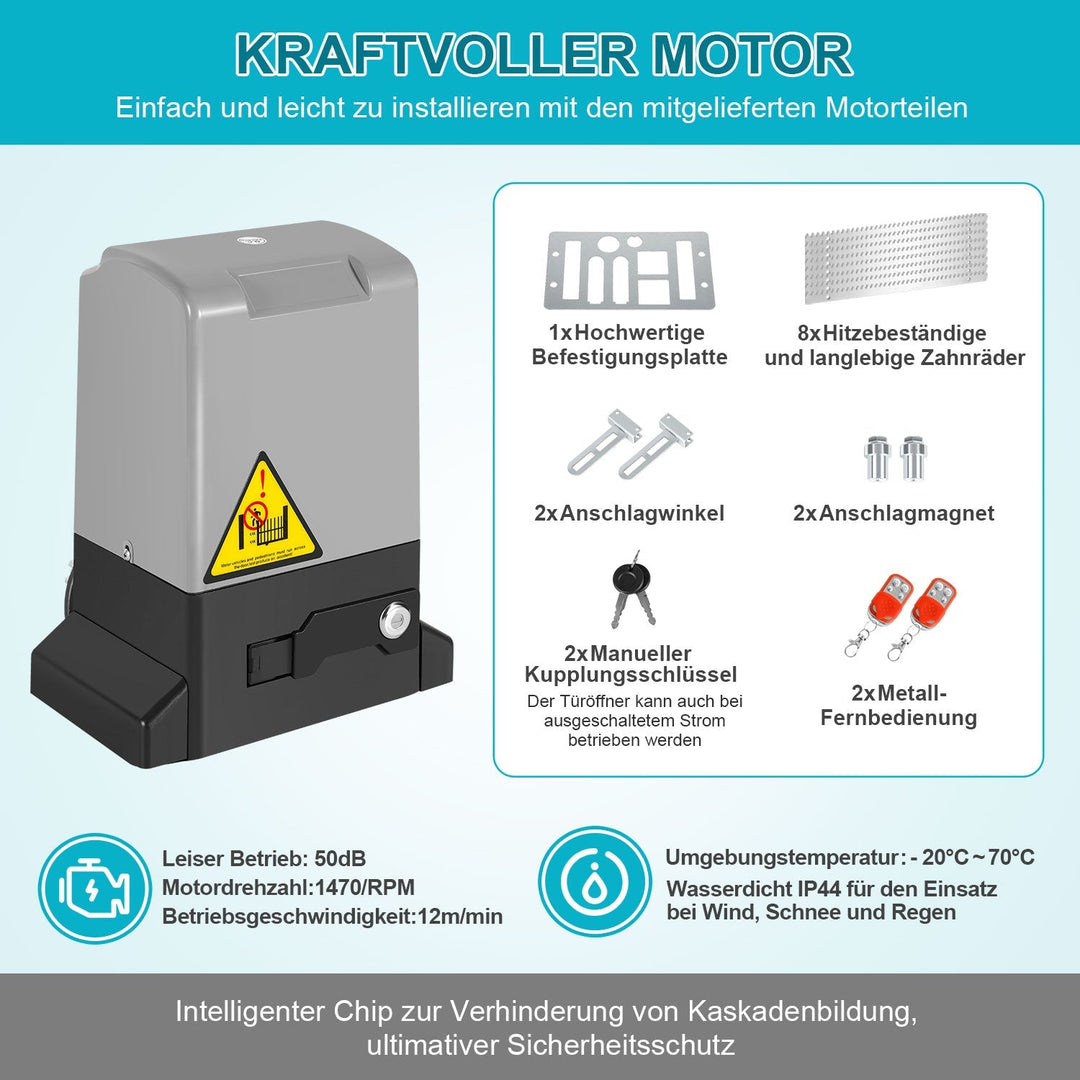 Sliding Gate Drive Garage Door Drive with App Control 370W/550W | Bowlift