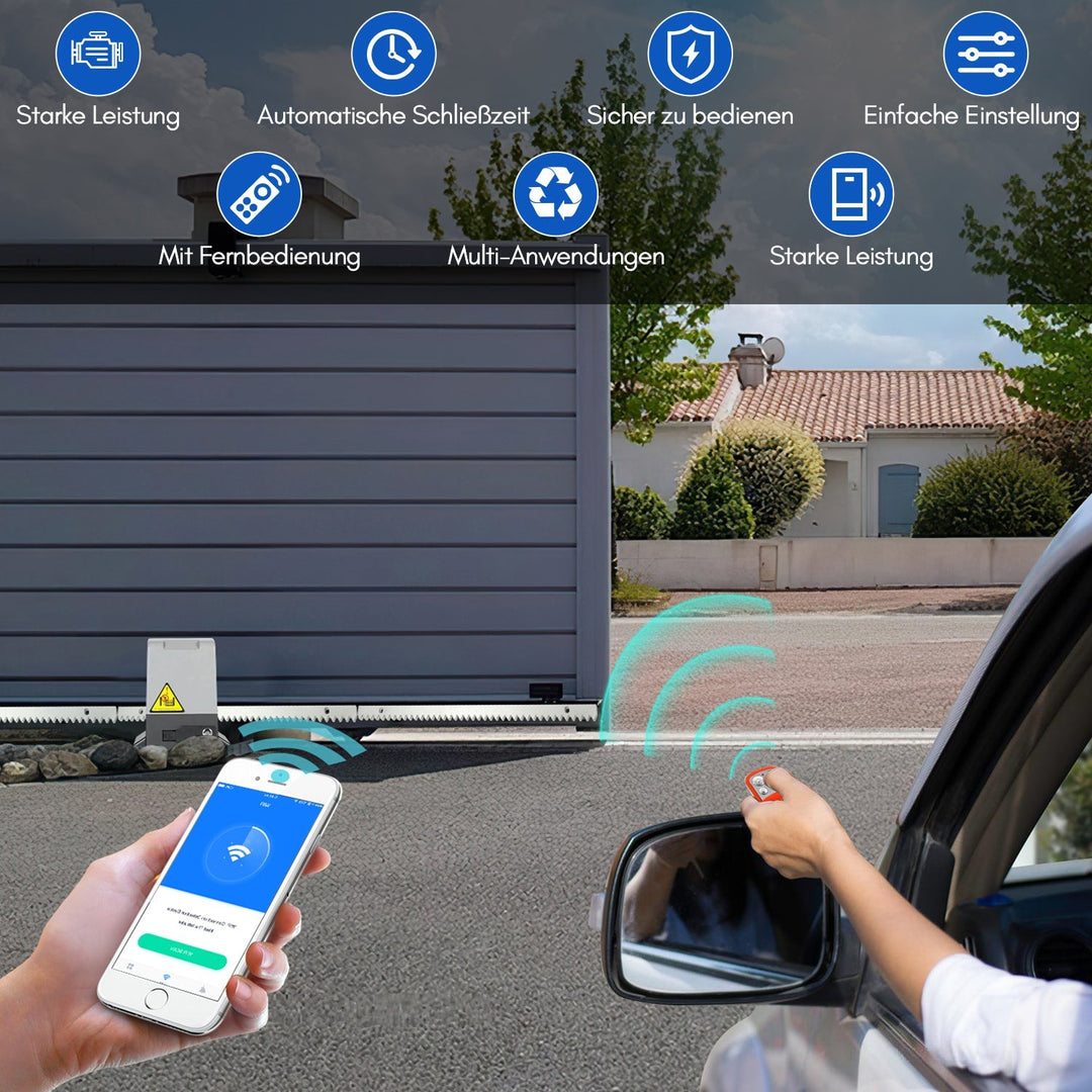 Sliding Gate Drive Garage Door Drive with App Control 370W/550W | Bowlift