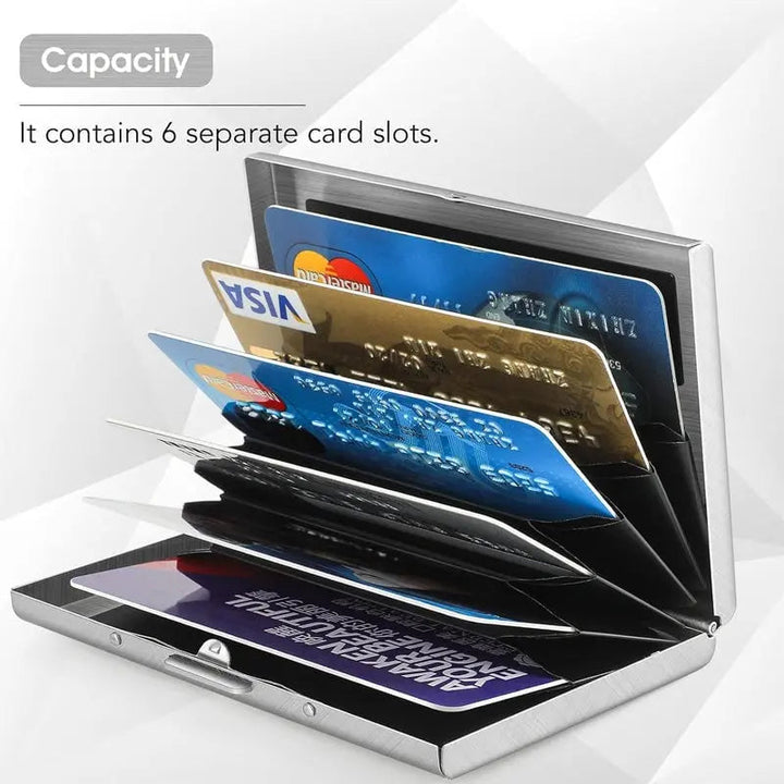 BowLift | Slim RFID-blocking stainless steel wallet for cards