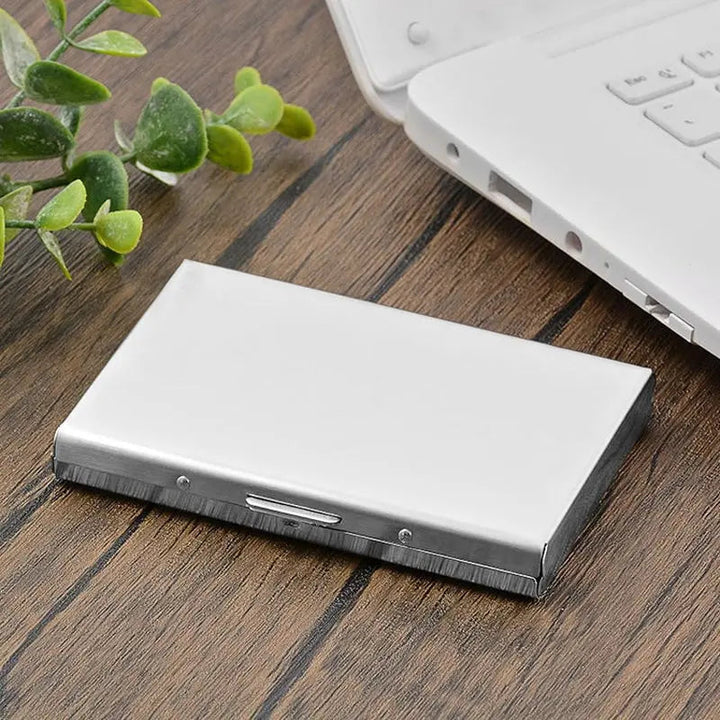 BowLift | Slim RFID-blocking stainless steel wallet for cards