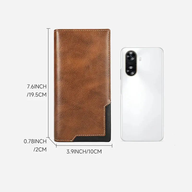 BowLift | Slim Vintage Wallet – Durable Synthetic Leather, cleverly organized