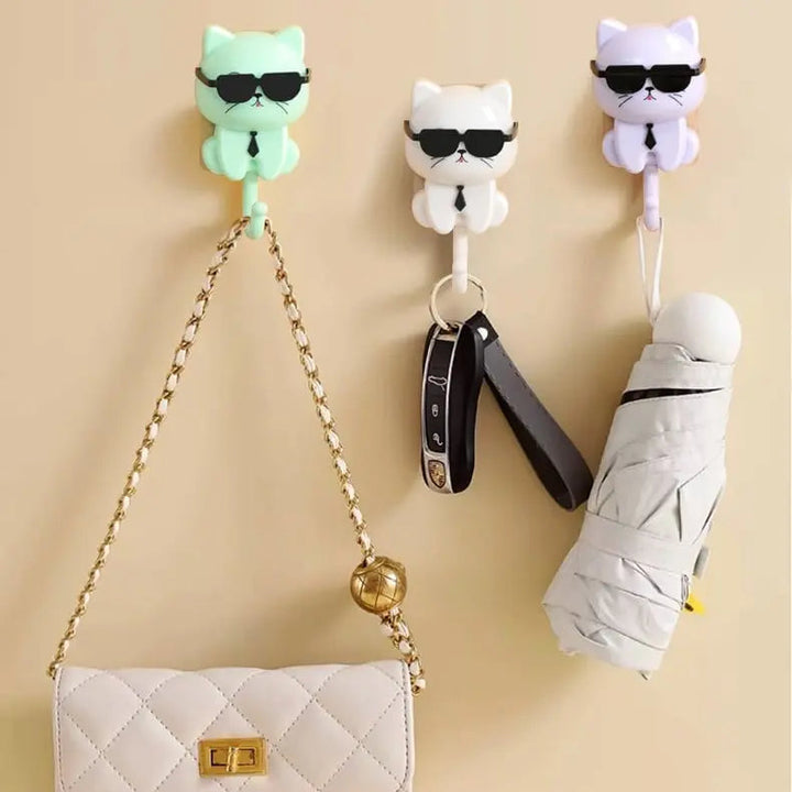 BowLift | Key hook cat with sunglasses – Stylish for hallway & kitchen