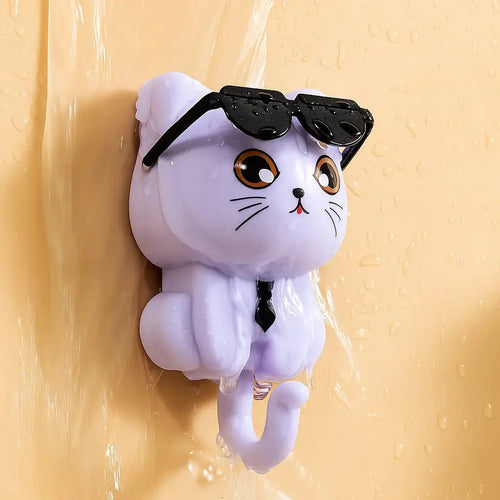 BowLift | Key hook cat with sunglasses – Stylish for hallway & kitchen