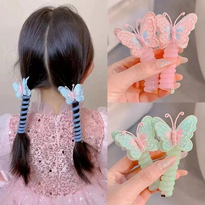 BowLift | Butterfly hair ties in spiral design – sweet gift for daughter & granddaughter