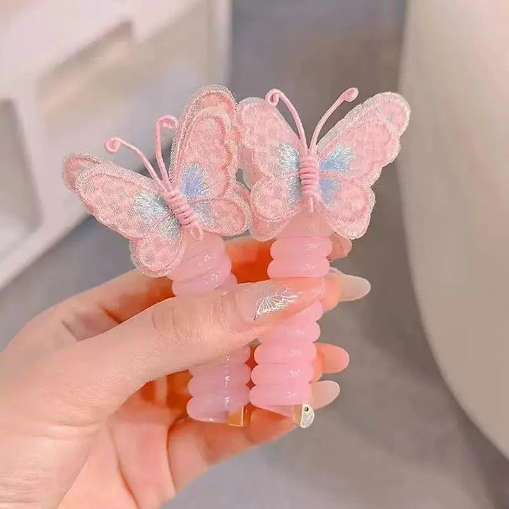 BowLift | Butterfly hair ties in spiral design – sweet gift for daughter & granddaughter