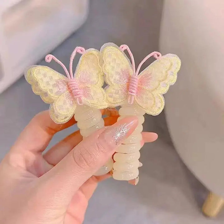 BowLift | Butterfly hair ties in spiral design – sweet gift for daughter & granddaughter