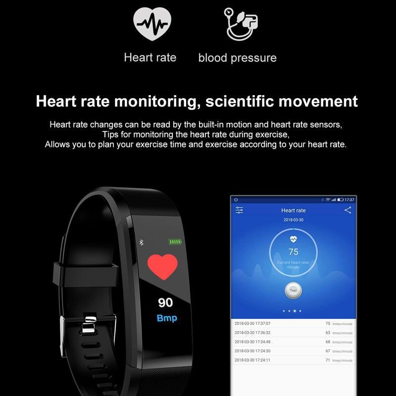 BowLift | New Smart Watch Men Women Heart Rate Monitor Blood Pressure Fitness Tracker Smartwatch Sport Watch PK FITBITS