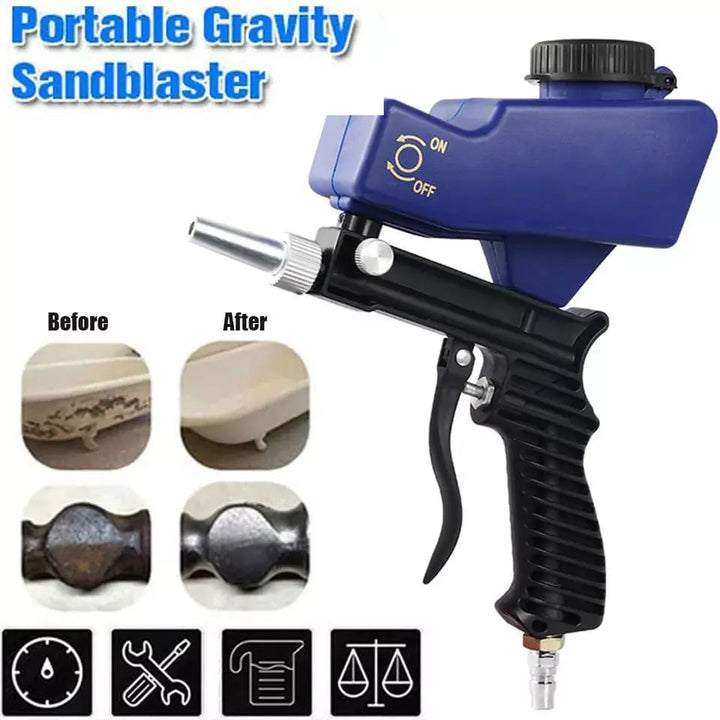 BowLift | Gravity Sandblaster – Efficient polishing & cleaning without damage