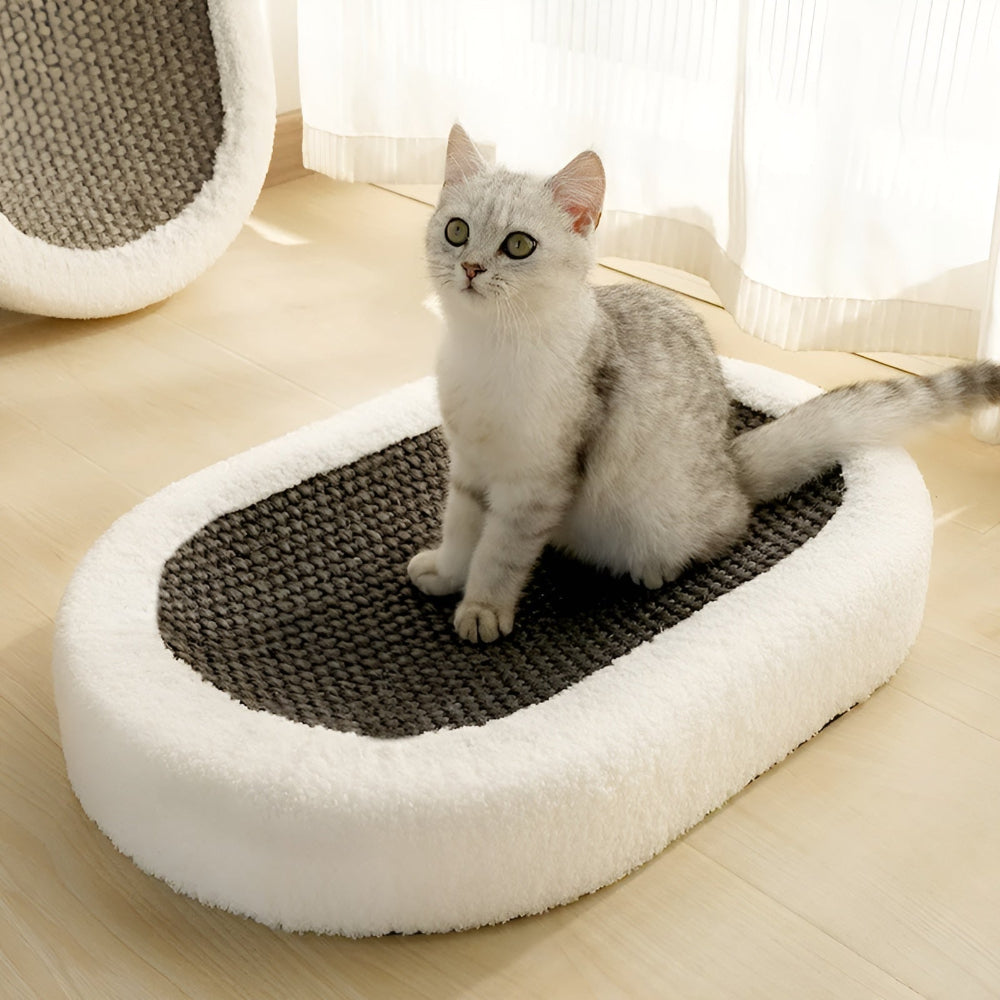 BowLift | Luxury Cat Bed with Scratching Surface – Plush 2-in-1 Cat Furniture