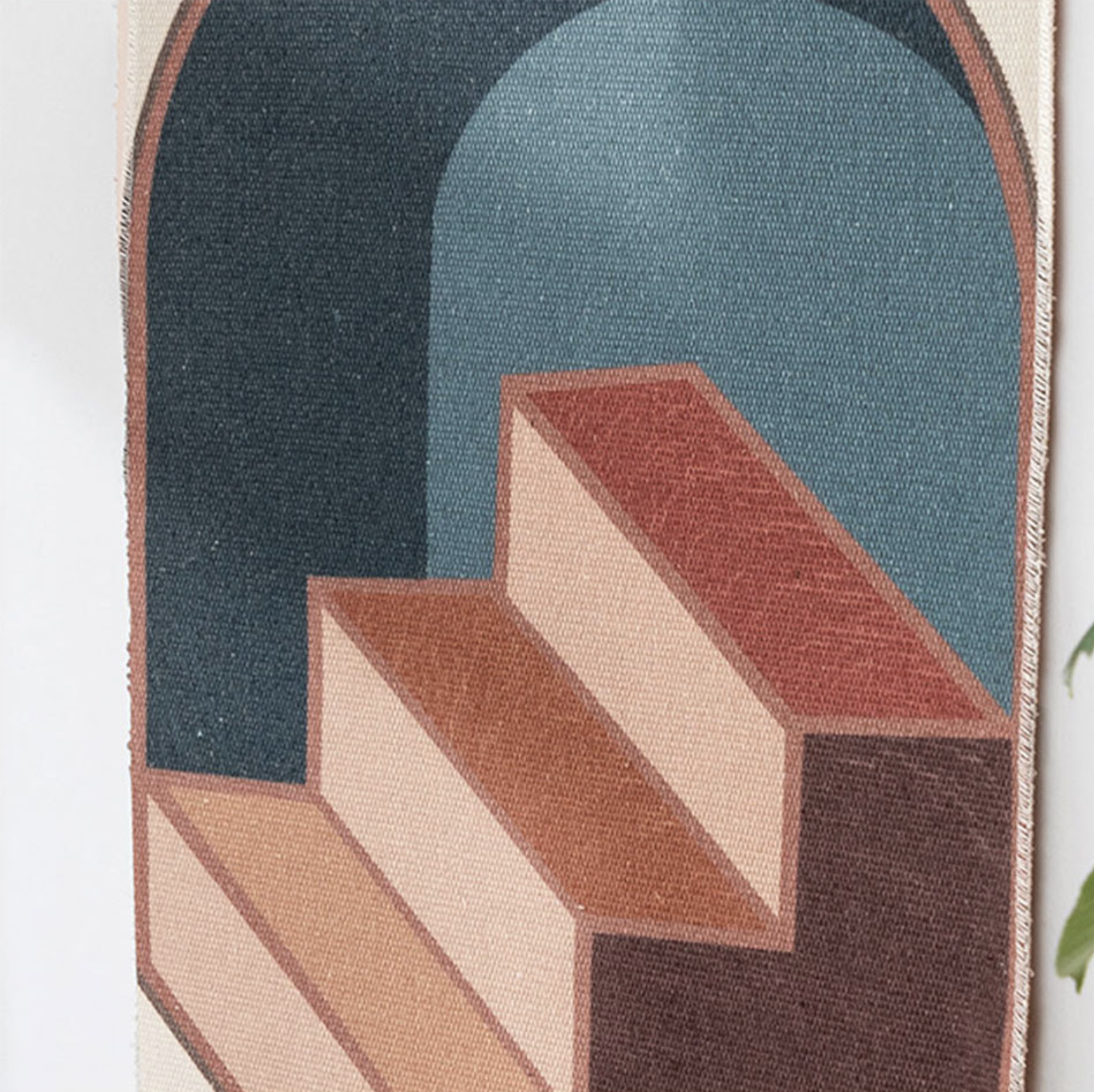 BowLift | Handwoven Cotton Wall Tapestry with Geometric Pattern