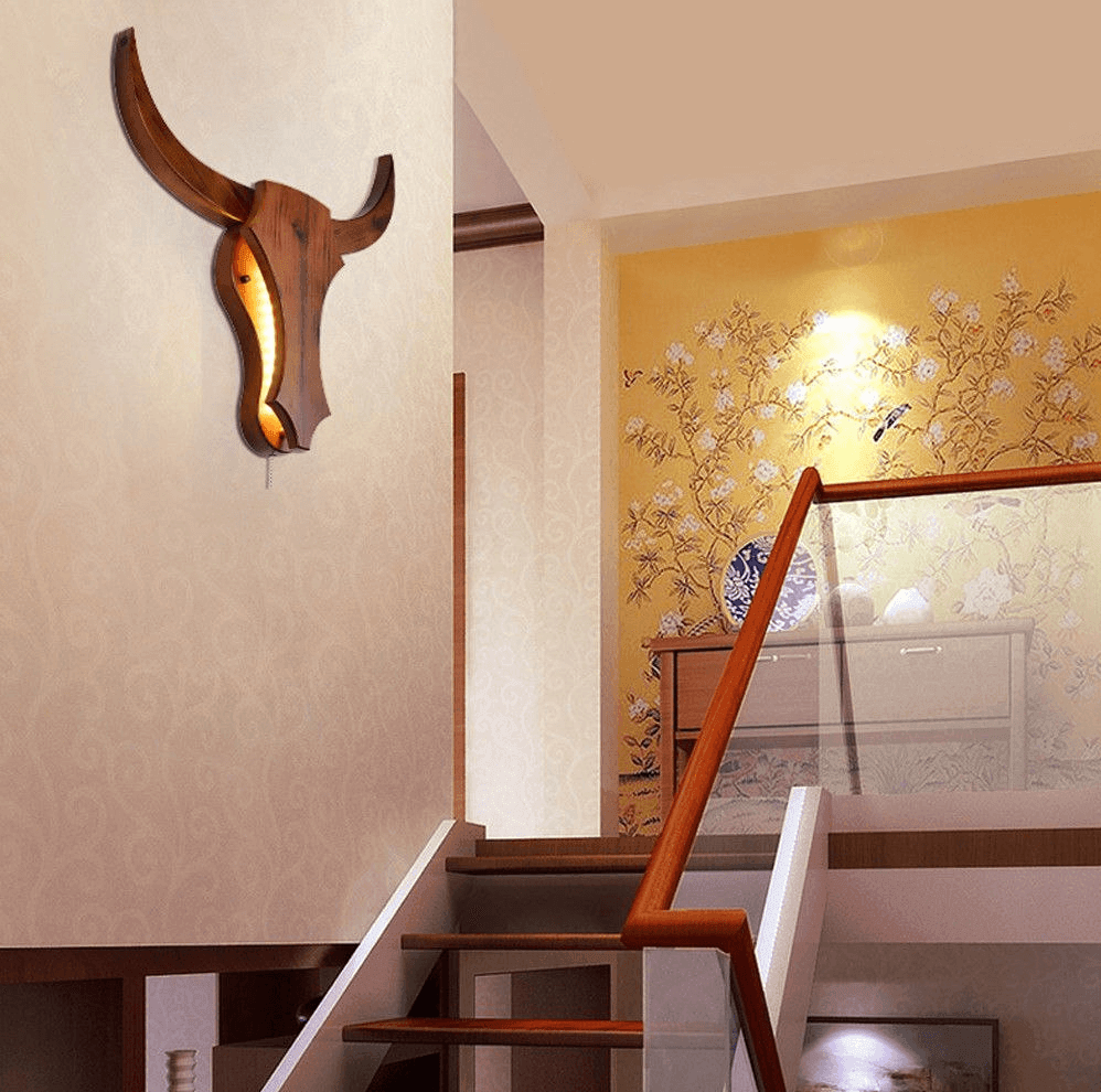 BowLift | Nordic Style Bull Head Creative Lamps